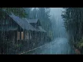 Fall into Deep Sleep with Heavy Rain on Metal Roof \u0026 Thunderstorm | Rain Sounds for Sleeping