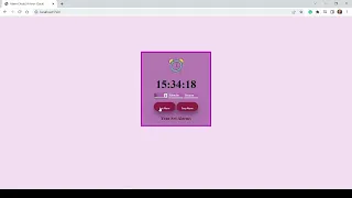 Alarm Clock Project using HTML CSS and Vanilla javascript