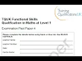 Download Lagu Functional Skills Maths L1 Examination Paper 4 TQUK