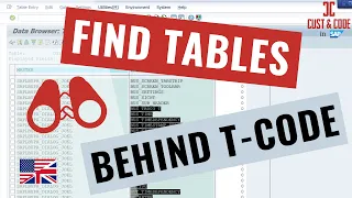 How to Find Tables Behind ANY SAP Tcode 4 - Step Guide english