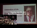 Dr. Donald L. Browning · Celebration of Life · 07-06-25  · Soper Reese Theater