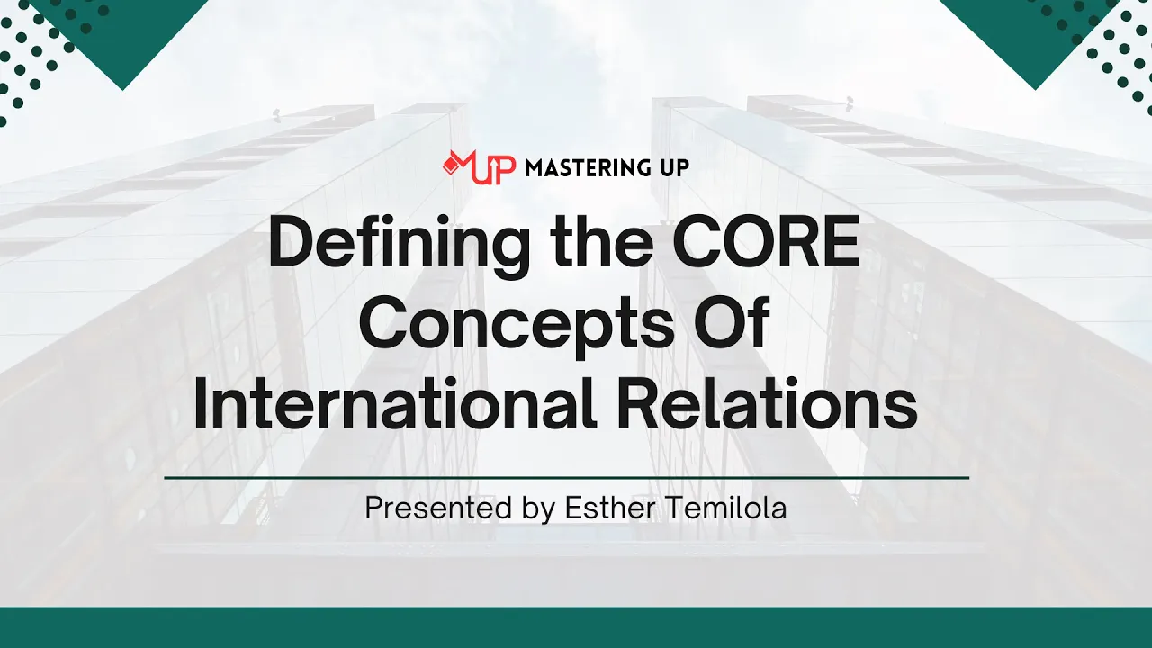 Defining the Core Concepts of International Relations | #2
