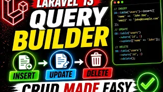 Laravel 13 Query Builder Insert Update Delete Tutorial EP 14
