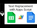 Text Replacement using App Script