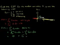 How to find CDF from the PDF