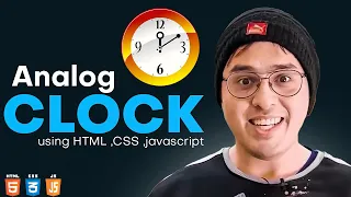 I Created an Analog Clock Using Pure HTML CSS and JavaScript