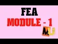 FEA - Basics of Weighted Residual Method