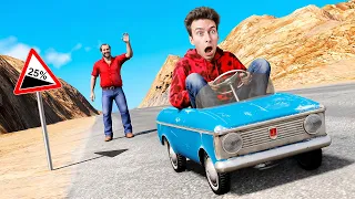 БАТЯ ПРИВЁЛ МЕНЯ НА КРУТОЙ СПУСК в BeamNG.drive!