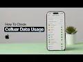 How to Check Cellular Data Usage on iPhone