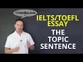 Lagu IELTS / TOEFL Essay Writing: The Topic Sentence