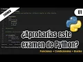 Resuelvo un Examen de Python con Funciones Condicionales y Bucles Principiantes
