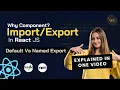 Import And Export Component In React Explained Default vs Named Export React Js 19 Tutorial