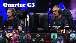 JDG vs RGE - Game 3 | Quarter Finals LoL Worlds 2022 | JD Gaming vs Rogue - G3 full game