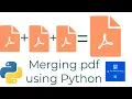 How to merge pdf s using Python Python PyPdf2 tutorial