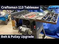 Craftsman 113 Link Belt and Pulley Upgrade Smoother and Quieter