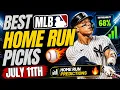 Best Home Run picks for Saturday July 11th