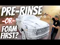 Foam Cannon Car Wash SHOULD YOU RINSE YOUR CAR BEFORE FOAMING