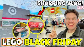 INSANE Black Friday LEGO Shopping Vlog LEGO Store Target Walmart Toys R Us