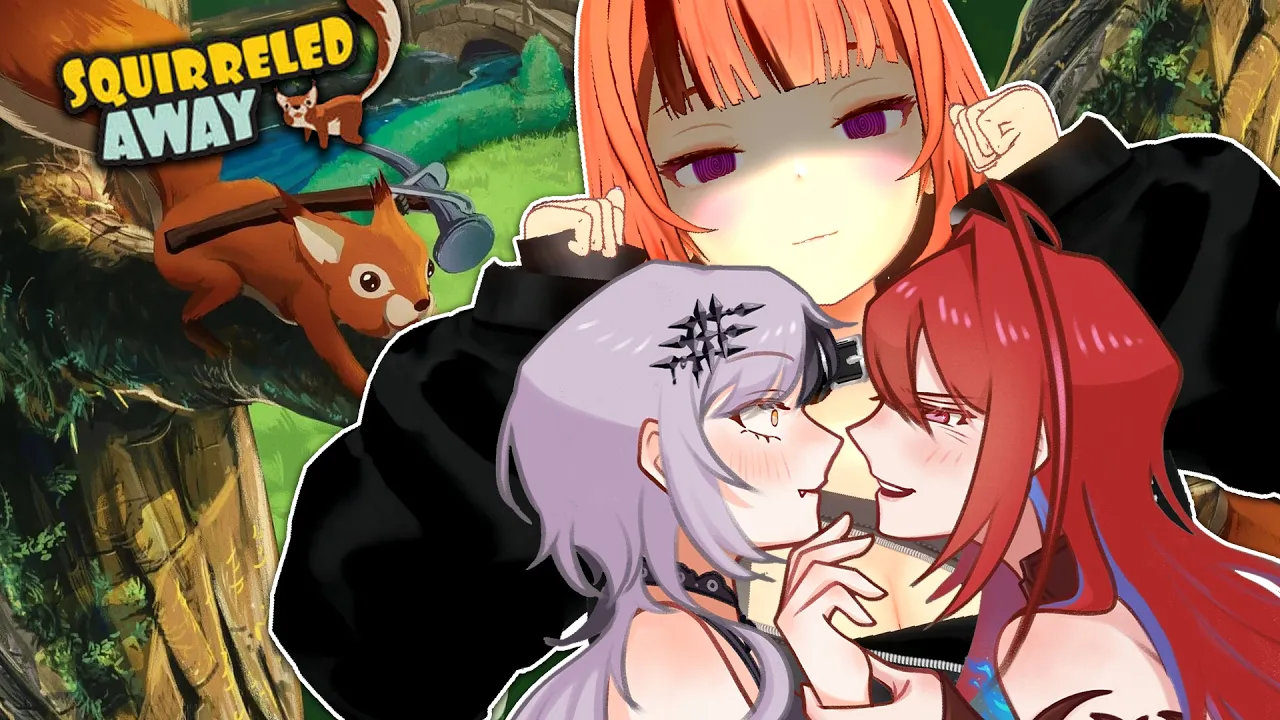 【Squirreled Away】With @ShioriNovella @holoen_erbloodflame ❤❤❤ #kfp #キアライブ