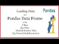 Loading pandas data frame using URLs zip file nested subdir multidelimiter csv file for beginner