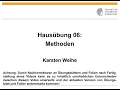Ubungsblatt 06 Methoden
