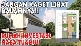 Desain rumah 7x15, 6 kamar tidur, bikin kamu auto kaya!