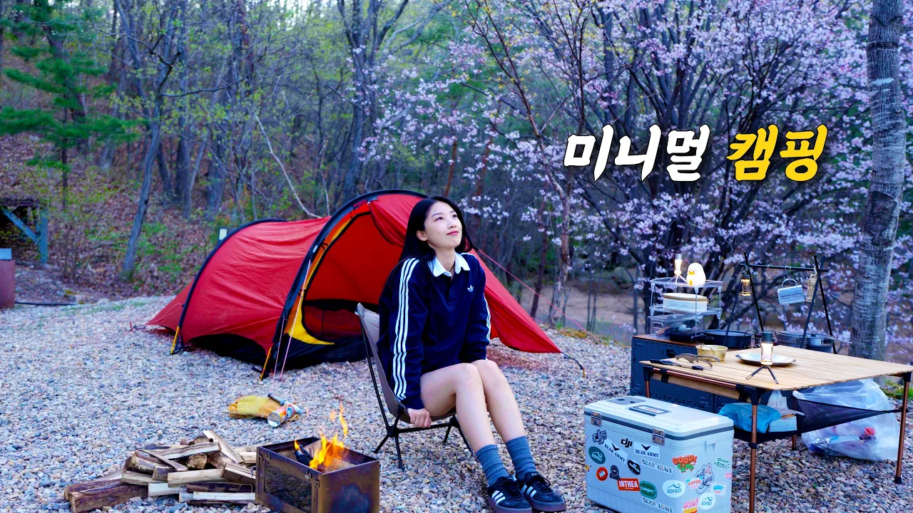 박스 두 개로 왕 편한게 캠핑하기/ 🐷약돌 돼지라고 들어 보셨나요?🐷 サムネイル