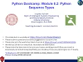 CC3D WS Bootcamp 0 2 Lists Tuples Strings Slicing Hayden Fennell July 28 2024