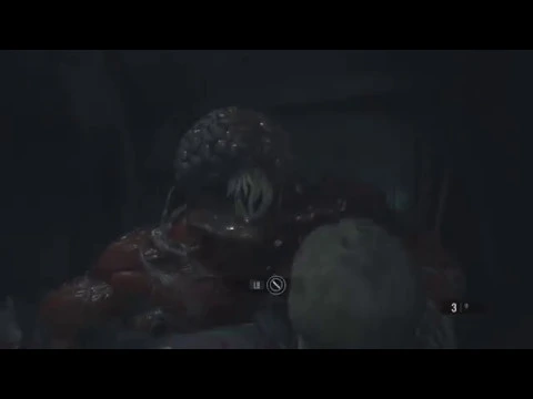 Resident Evil 2 - обнимашки с лизуном