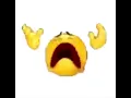 emoji screaming then fading away