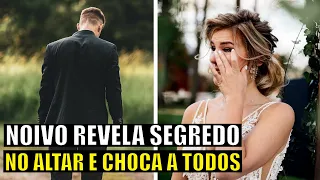 Mulher Chora no Altar Quando Noivo Releva um Segredo que Deixou Todos Chocados