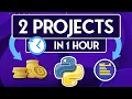 Python 2 quick projects to complete in 1 Hour Code Included