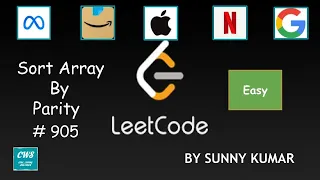 Sort Array By Parity Array Sortings Two Pointers 905 LeetCode Day 02