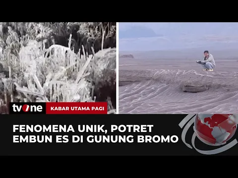 Fenomena Langka dan Menarik Embun Es di Gunung Bromo jadi Daya Tarik Wisata