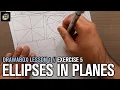 Drawabox Lesson 1 Exercise 5 Ellipses in Planes