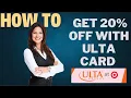 How to get 20 off with Ulta card l DOUBLE Z