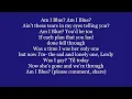 Download Lagu AM I BLUE? Lyrics Words trending Linda Ray Charles Cher Willie Cochran style singalong song music
