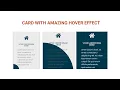 Card With Amazing Hover Effect CSS Grid