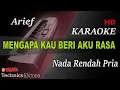 Download Lagu ARIEF - MENGAPA KAU BERI AKU RASA ( NADA RENDAH PRIA ) || KARAOKE KN7000