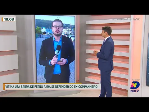 Vítima usa barra de ferro para se defender do ex-companheiro