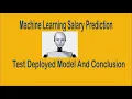 Machine Learning Salary Prediction - Model Testing And Conclusion