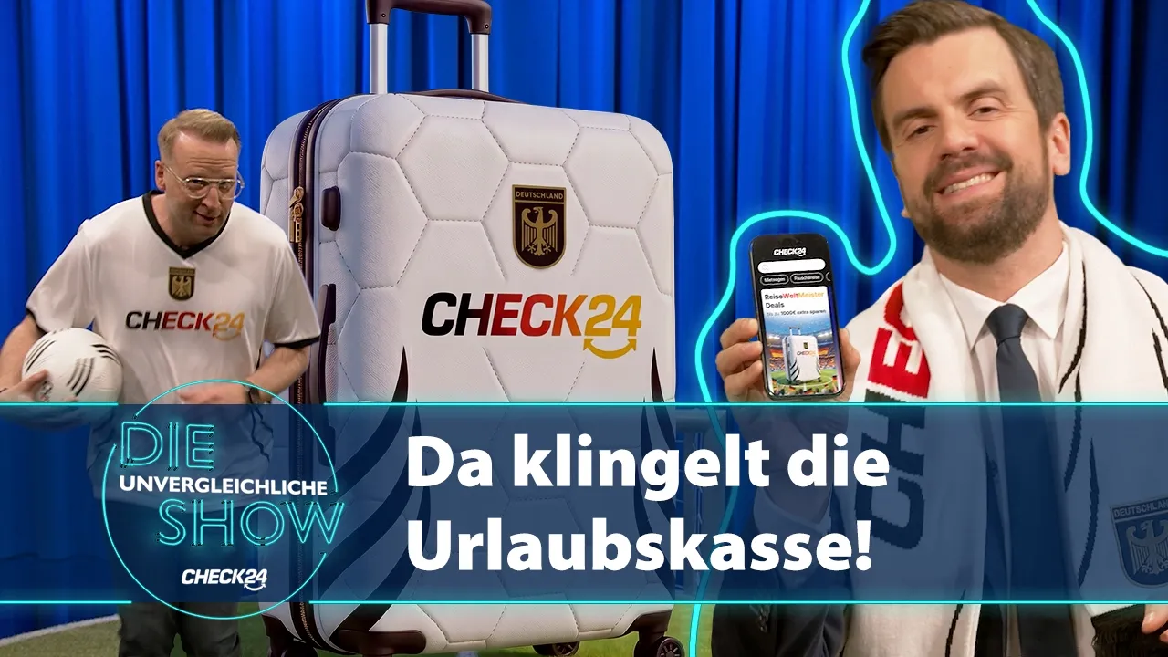 CHECK24 — CHECK24 - Reise Welt Meister Deals mit UrlaubsCashback (YouTube video ad)