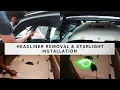 Headliner removal on my Audi A4 Starlight Installation EP 6 NP Rebuilds