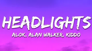 Alok Alan Walker Headlights Lyrics Ft KIDDO 