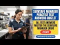 ServSafe Manager Practice Test Answers Stop Using Quizlet Until You See This
