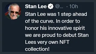 They Promoted NTFs On Stan Lees Twitter