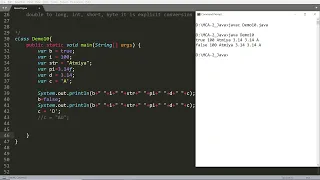 Java - Data Type Type Conversion Explicit and Implicit Type Conversion Use of var keyword