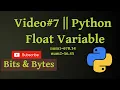 Float Variable in Python Urdu