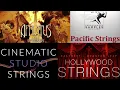 Strings Legato Comparison Pacific Strings Afflatus Cinematic Studio Strings Hollywood Strings