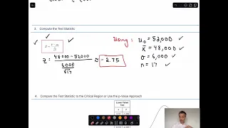 Performing a Hypothesis Test, Sigma Known